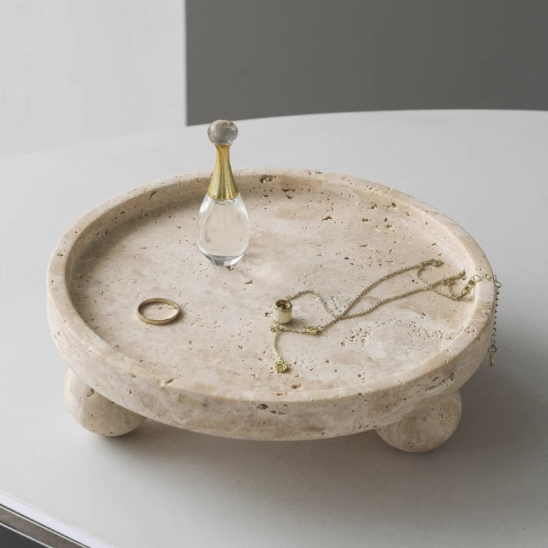 Marble Serving Board - Ретро натуральный мраморный поднос, декоративная ваза