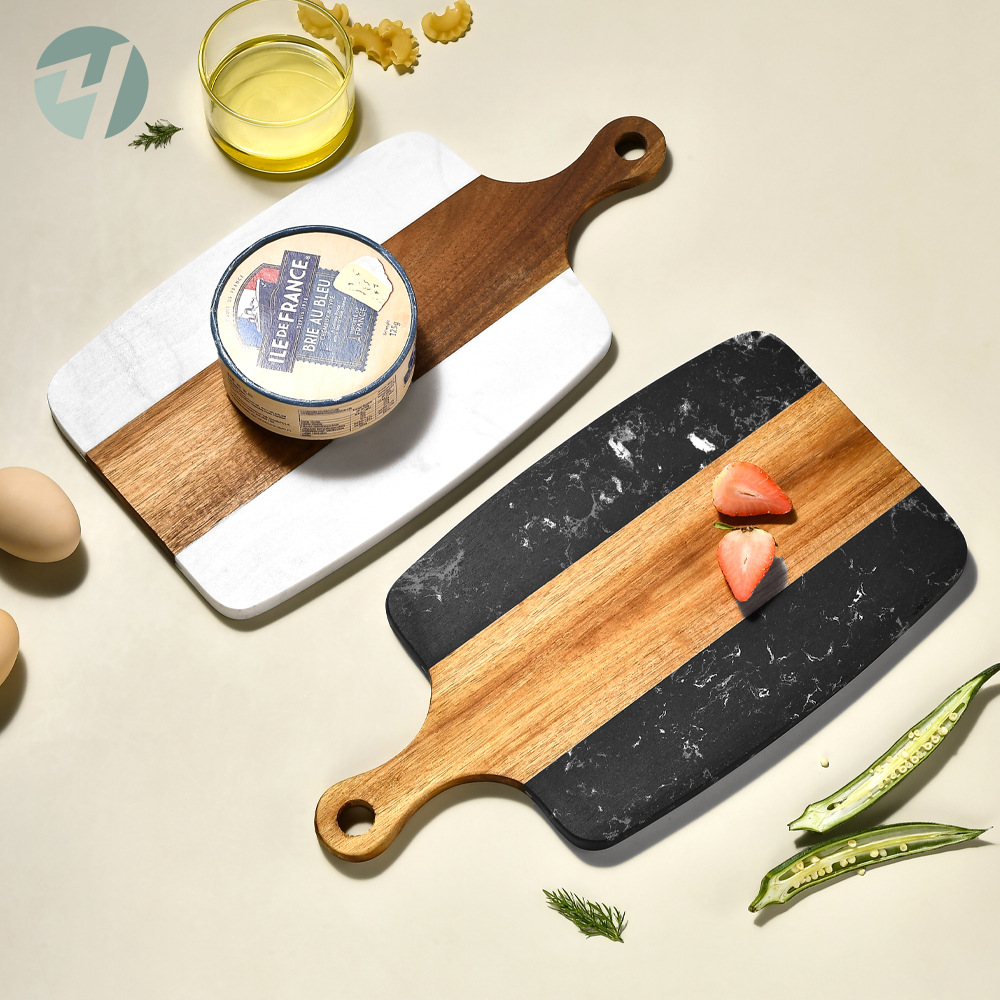 Marble Serving Board - Jaswehome мраморная разделочная доска, деревянная кухонная