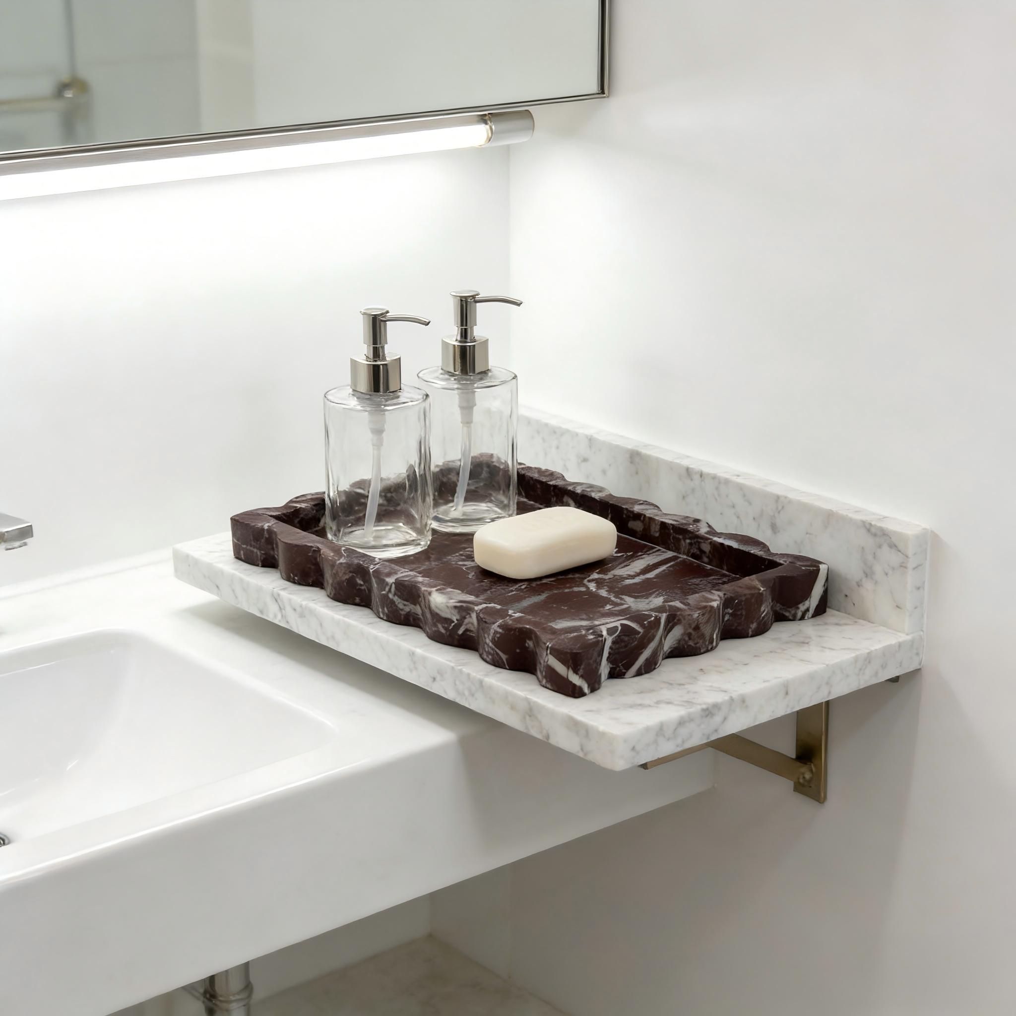 Поднос из натурального фиолето – обзор и цена Marble Serving Board