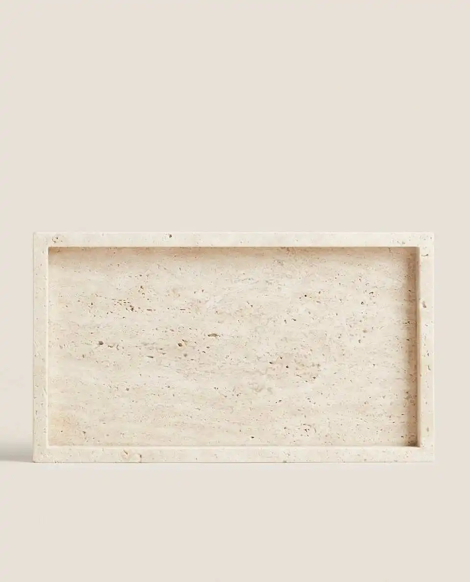 Желтый травертиновый поднос в  – обзор и цена Marble Serving Board