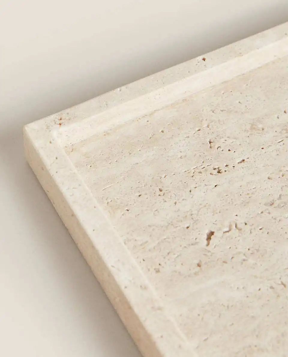 Желтый травертиновый поднос в  – обзор и цена Marble Serving Board