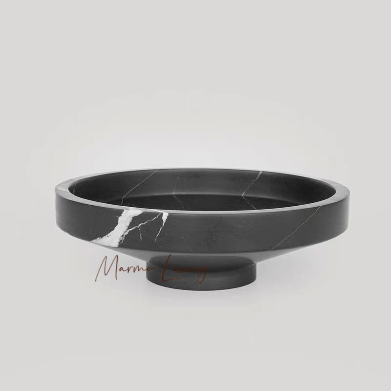 Бежевая травертиновая чаша ваб – обзор и цена Marble Serving Board