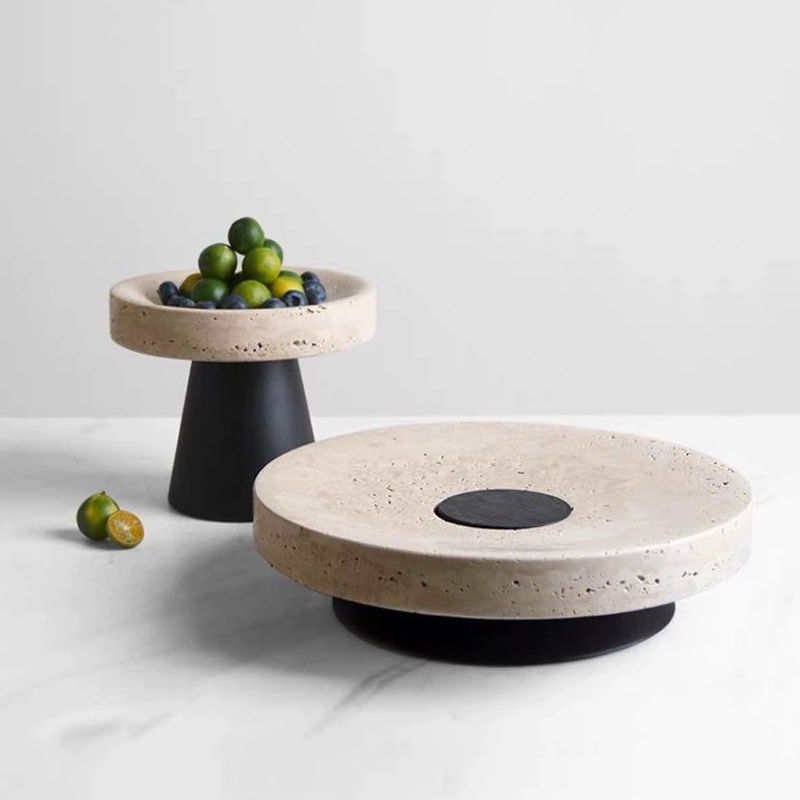 Поднос Из Травертина бежевый с – обзор и цена Marble Serving Board
